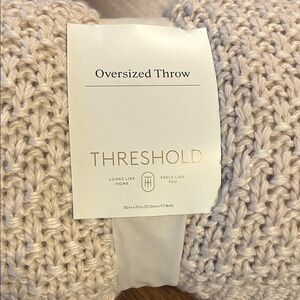 Threshold Cream Oversized Throw
